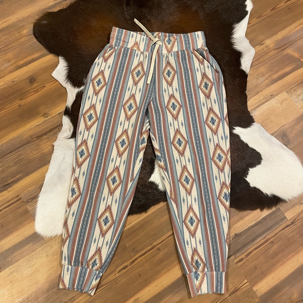 Tribal Print Jogger Pants